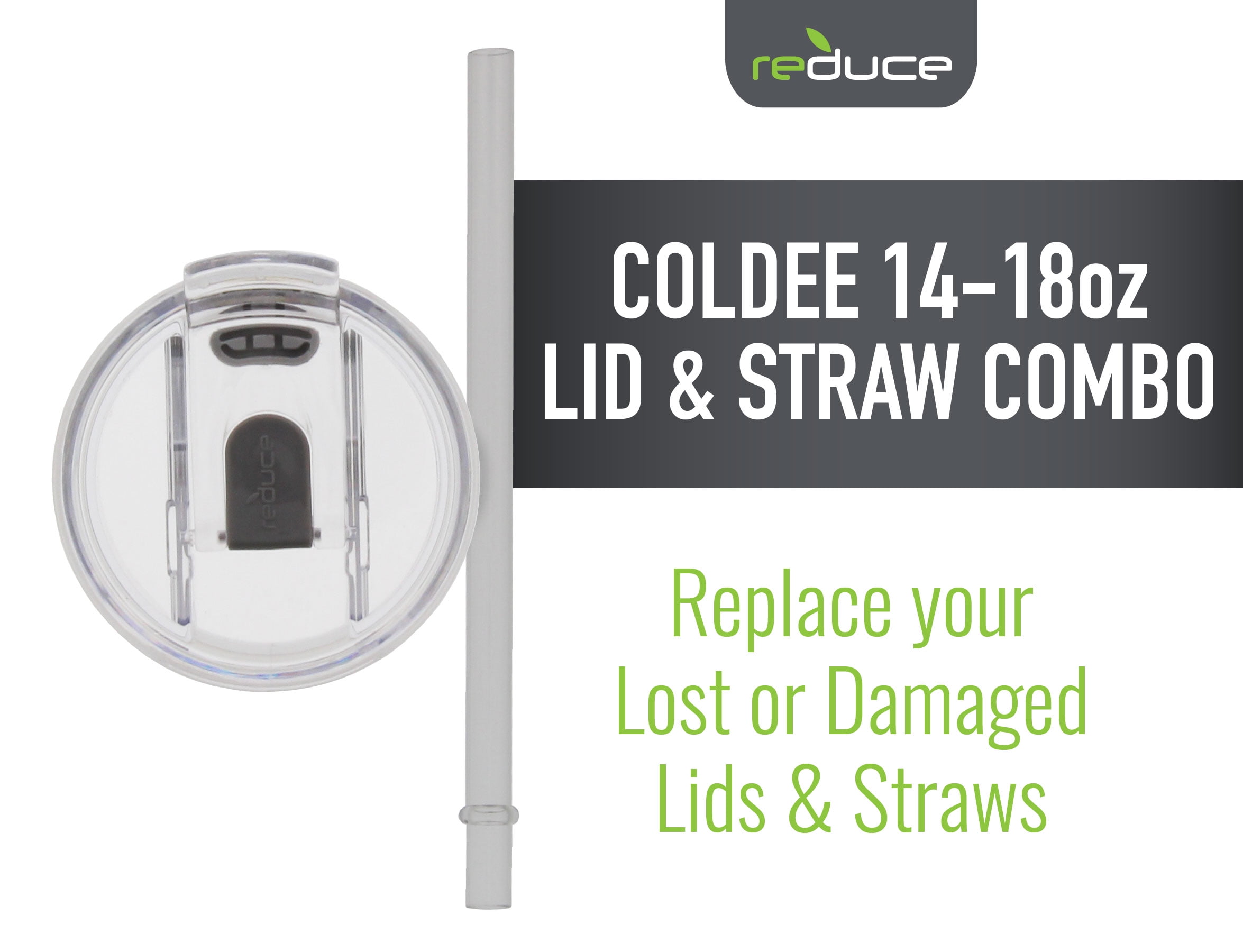 Reduce Cold1 Medium Replacement Lid/Straw