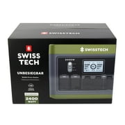 Swiss Tech 2400W portable power station 2060Wh solar generator for camping & emergency backup