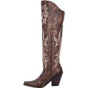 Dan Post Womens Women'S Jilted Knee-High Boot Snip Toe Chestnut 7 1/2 M US