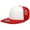 White/red, variant on Decky 1080 5 Panel High Profile Structured Foam Trucker Hat-White/Charcoal