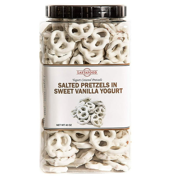 Yogurt Covered Pretzels, Salted Pretzels in Sweet Vanilla Yogurt, 40