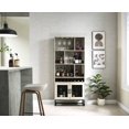 thumbnail image 2 of Home Source Contemporary Home Bar White/Oak, 2 of 8