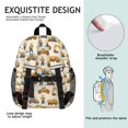 thumbnail image 5 of Excavator and Construction Worker Backpack for School, Cute School Bag with Adjustable Shoulder Straps and Padded Back, 15"x11.42"x5.5", 5 of 5