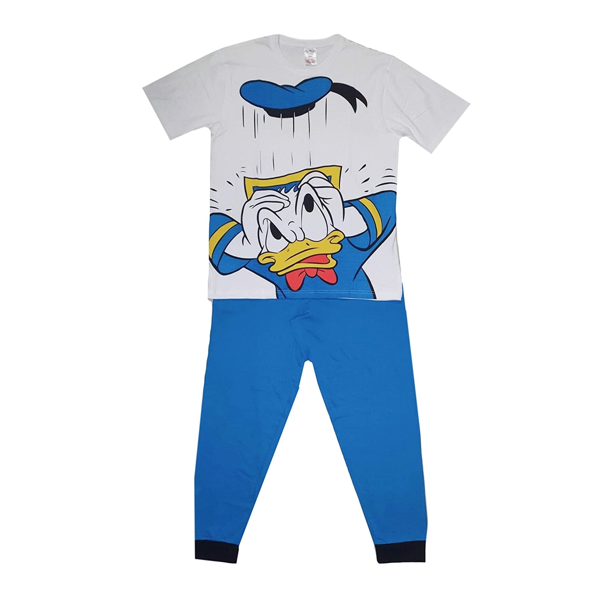 Disney Set de Pijama Diseno Pato Donald para Hombre Blanco Azul Walmart en linea