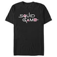 thumbnail image 1 of Men's Squid Game Distressed Logo Black  T-Shirt - Black - Small, 1 of 4