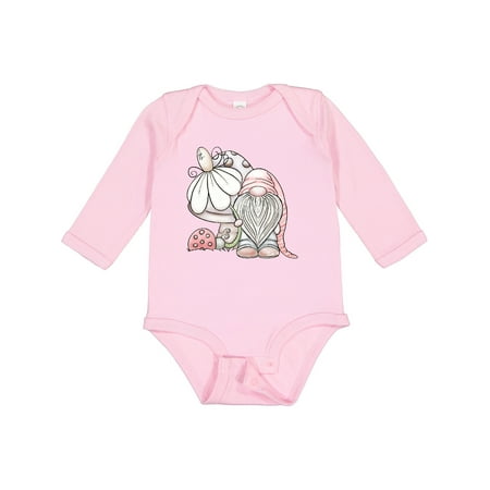 

Inktastic Daisy Mushroom Gnome Gift Baby Boy Long Sleeve Bodysuit