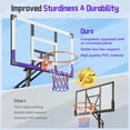 thumbnail image 5 of Basketball Hoop System,Quickly Height Adjustable 5.25-10ft,Dprodo 44 inch PC Backboard Portable Basketball Goal for Outdoor Indoor Court, 5 of 10