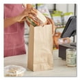 thumbnail image 3 of 7 in. x 4.38 in. x 13.75 in. #10 Size Extra-Heavy-Duty Grocery Paper Bags - Kraft (500/Bundle), 3 of 3