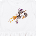 thumbnail image 4 of Inktastic Halloween Opossums on Broom Girls Toddler Dress, 4 of 5