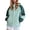 Light Green, variant on Color Block Hooded Windbreaker for Women, Lightweight Soft Shell, Water Resistant Outdoor Hiking Coat, 1 Piece, L-XXXXL, Plus Size Friendly