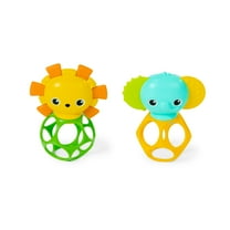 Bright Starts Soother Pals Easy-Grasp Teether Toys, Unisex, Newborn