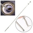 thumbnail image 1 of Desatascador de desagües de acero inoxidable con , herramienta para recoger obstrucciones de desagües, serpiente para desagües en espacios, 1 of 8