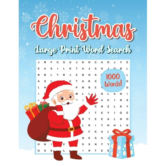 Christmas Word Search 1000 Words!: Word Search Puzzles for Adults with Solution - Christmas Theme, (Paperback)