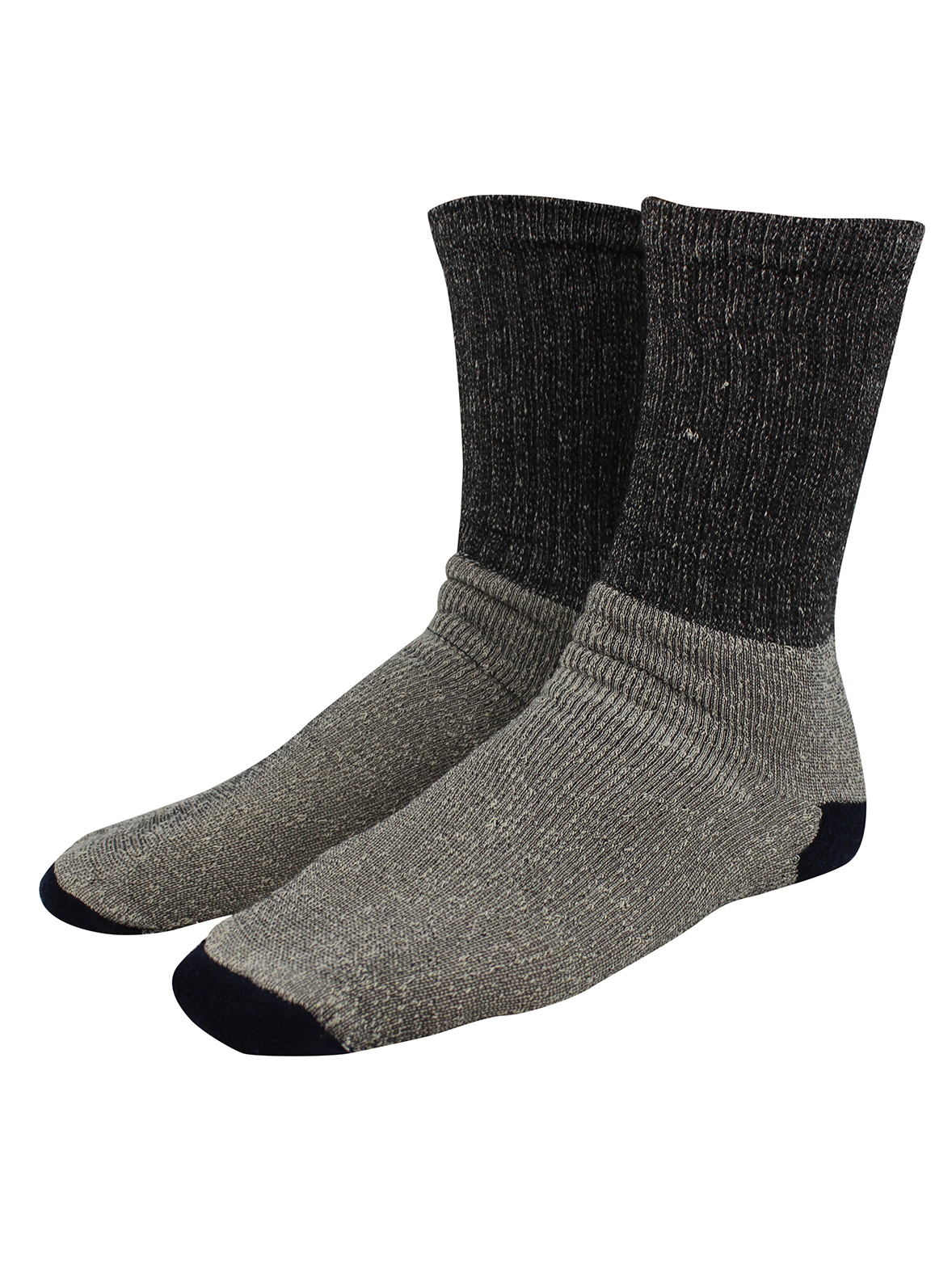 Mens 3-Pack Thermal Cotton Crew Socks - image 2 of 2