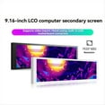 thumbnail image 3 of 9.16 Inch IPS USB 9Pin Type-C Secondary Screen Case CPU GPU RAM Computer Monitoring USB Display Chassis 1920x480 A,1 * USB Secondary Screen,Black, 3 of 5