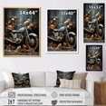 thumbnail image 4 of Designart "Floral Adventure On The Rustic Bike I" Motorcycle Wall Art Living Room, 4 of 7
