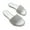 WHITE, variant on GJPBGK Women’s Rhinestone Slide Sandals Flat Open Toe Sandals One-Strap Slip-On Summer Slippers for Evenings, Travel, and Everyday Outfits