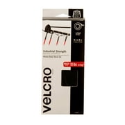 VELCRO Brand Industrial Strength, Indoor & Outdoor Use, Superior Holding Power on Smooth Surfaces, Black, 5' x 2" Roll 90982W, 0.32 lb