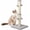 Grey, variant on PETGLE 29'' Cat Scratching Post, Natural Sisal Rope Scratch Post with 4 Teasing Toy Balls for Large Cats (Beige)