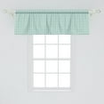 thumbnail image 2 of Ambesonne Chevron Window Valance, Abstract Zigzag Tribal, 42" x 18", Teal White, 2 of 3