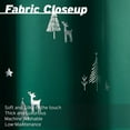thumbnail image 3 of Quality Home Silver Snowflake Holiday & Silver Winter Wonderland Holiday Blackout Curtains-Deer 84", 3 of 5