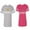 Men Heather / Women Pink, variant on King Queen Old Matching Couple Cotton Jerseys (Men Heather / Women Red) (Men XL / Women XL)