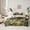 Green, variant on Feelyou Kawaii Monkey Animal Bedding Comforter Set 7pcs, Green Leaf Plant Full Bedding Set