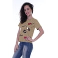 thumbnail image 4 of Moomaya Womens Embroidered Sequin T-shirt w/ Round Neck Short Sleeve Casual Tops - D5, 4 of 6
