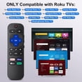 thumbnail image 2 of Remplacement pour Roku-TV-Remote, Compatible avec TCL Roku/Hisense Roku/Onn Roku/Sharp Série Roku Téléviseurs Intelligents (Non Compatible avec Roku Stick et Bo, 2 of 6