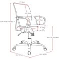 thumbnail image 4 of Atlin Designs Chaise de Bureau en Mesh Orange, 4 of 4