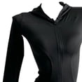 thumbnail image 4 of Camisa de protección solar con capucha para mujer, sudadera con capucha de manga larga para uso diario en bicicleta, 4 of 9