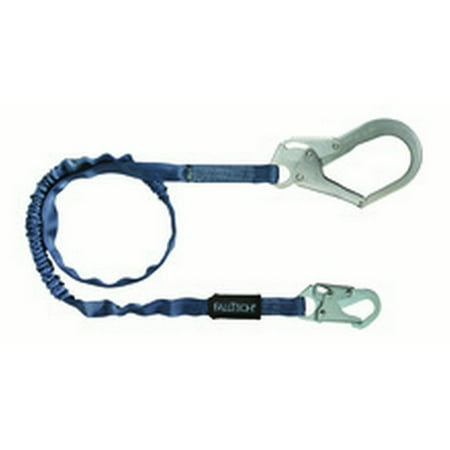 FallTech 82593 Internal 6' Shock Absorbing Lanyard with Rebar Hook