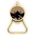 thumbnail image 1 of Ancient Buildings Taj Mahal Beer Bottle Cap Opener Stainless Steel Key Chain, 1 of 3