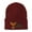 Maroon, variant on Happy Hanukkah Candles Embroidered Beanie - Olive OSFM