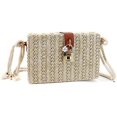 thumbnail image 3 of LinYooLi Women Mini Straw Woven Cross-body Bag Bohemian Beach Shoulder Bag, 3 of 8