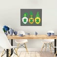 thumbnail image 5 of Kdxio Spring St Patrick’S Day Irish Gnomes Pattern Canvas Wall Art for Living Room Wall Decor for Bedroom Bathroom Modern Framed Canvas Art Prints Ready to Hang,Horizontal, 5 of 6