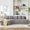 LIGHT GREY + Chenille + Primary Living Space + Soft + Pillow Back + L-Shaped + Memory Foam + Flannelette + 3 Seat, variant on Compression Sectional Couch with Comfy Chaise,Irregular L-shaped compression sofa with deep seat, Minimalist Modular Couches Sleeper for Living Room Bedroom Apartment Lounge-WHITE