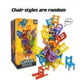 thumbnail image 5 of Height 2.36 Inch Stack Chair, Educational Toys, Building Blocks Stack Chair, Parent-child Gathering Interactive Toys, Multiple Chair Shapes Random, 24 Pieces, Christmas Gift, 5 of 5
