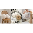 thumbnail image 2 of Fennco Styles Faux Fur Cloud Shaped Decorative Plush Throw Pillow 14" W x 22" L - White Fluffy 3D Cushion for Kids Room, Playroom, Bedroom, Living Room, Nursery, Office Décor, 2 of 5