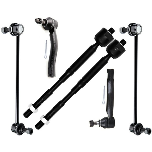 ECCPP Sway Bar Link Kit 2003 2004 2005 2006 2007 2008 for Toyota Corolla - Inner Tie Rod Ends Outer Tie Rod Ends Front Sway Bar End Links