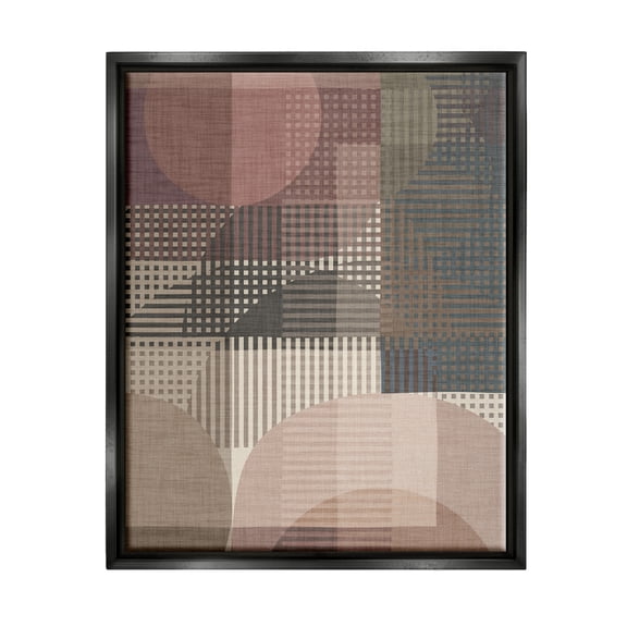 Stupell Industries Rustic Earthy Abstraction Abstract Painting Black Floater Framed Canvas Art Print Wall Art, 17 x 21