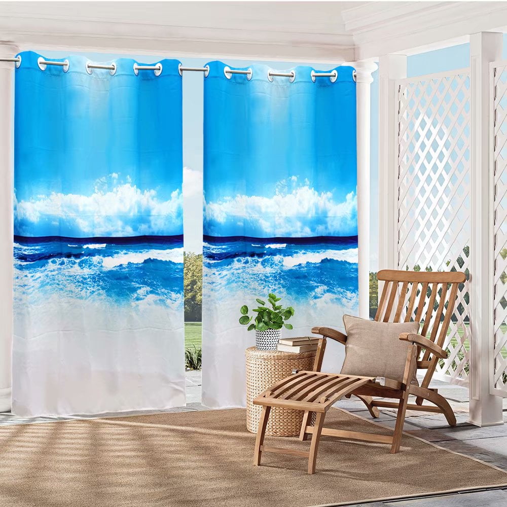 Pro Space 3D Outdoor Curtain Panel 58x84in Gazebo Patio Waterproof