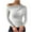 White, variant on tarylea Going out Tops for Women One Shoulder Slim Fitted Tops Long Sleeve Solid Color Shirts Casual Cute Trendy Comfy Tops