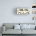 thumbnail image 3 of Wild Apple Portfolio 'Flea Market Road Sign Bikers Welcome' Canvas Art, 3 of 3