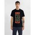 thumbnail image 1 of Camiseta naranja "Bless the Olive Army Sun" (180 g) para adultos, hombres, mujeres, adolescentes, jóvenes y uso informal., 1 of 7