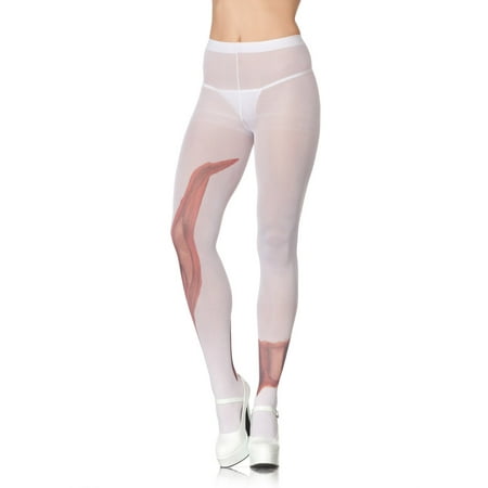 Adult Cut to the bone Tights in White by Party King H053T