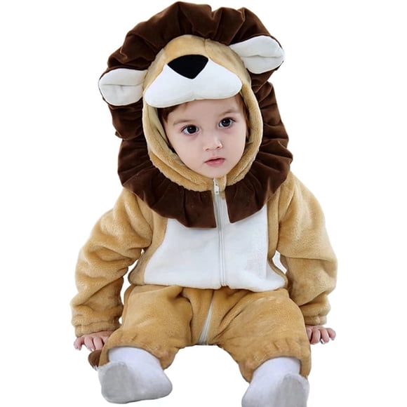 Disfraz OLLULL Baby Lion mameluco para Halloween de 6 a 12 meses, unisex