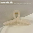 thumbnail image 3 of Recycled Plastic Hair Claw Clips for Women Girls, Large Jelly Hair Claw Clips for Women Hair Clips, Matte Jaw Butterfly Clip Hair Accessories for Thin Fine Thick Hair (Off-white), 3 of 4