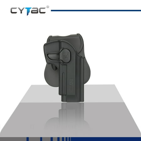 Holster 92 CYTAC BERETTA / GIRSAN Paddle Holster with Trigger Release 360 degree Adjustable Cant, Polymer Holster Injection Molded for BERETTA 92 / GIRSAN Regard MC | OWB Carry, RH | 7 attachment options ()