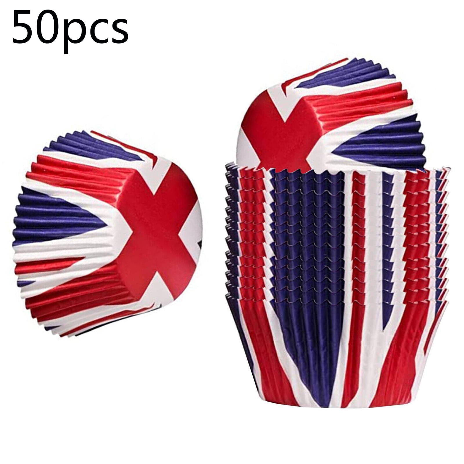 Unions Jack Paper Cupcake Cases Baking Cups Muffin Cake Great Britain
